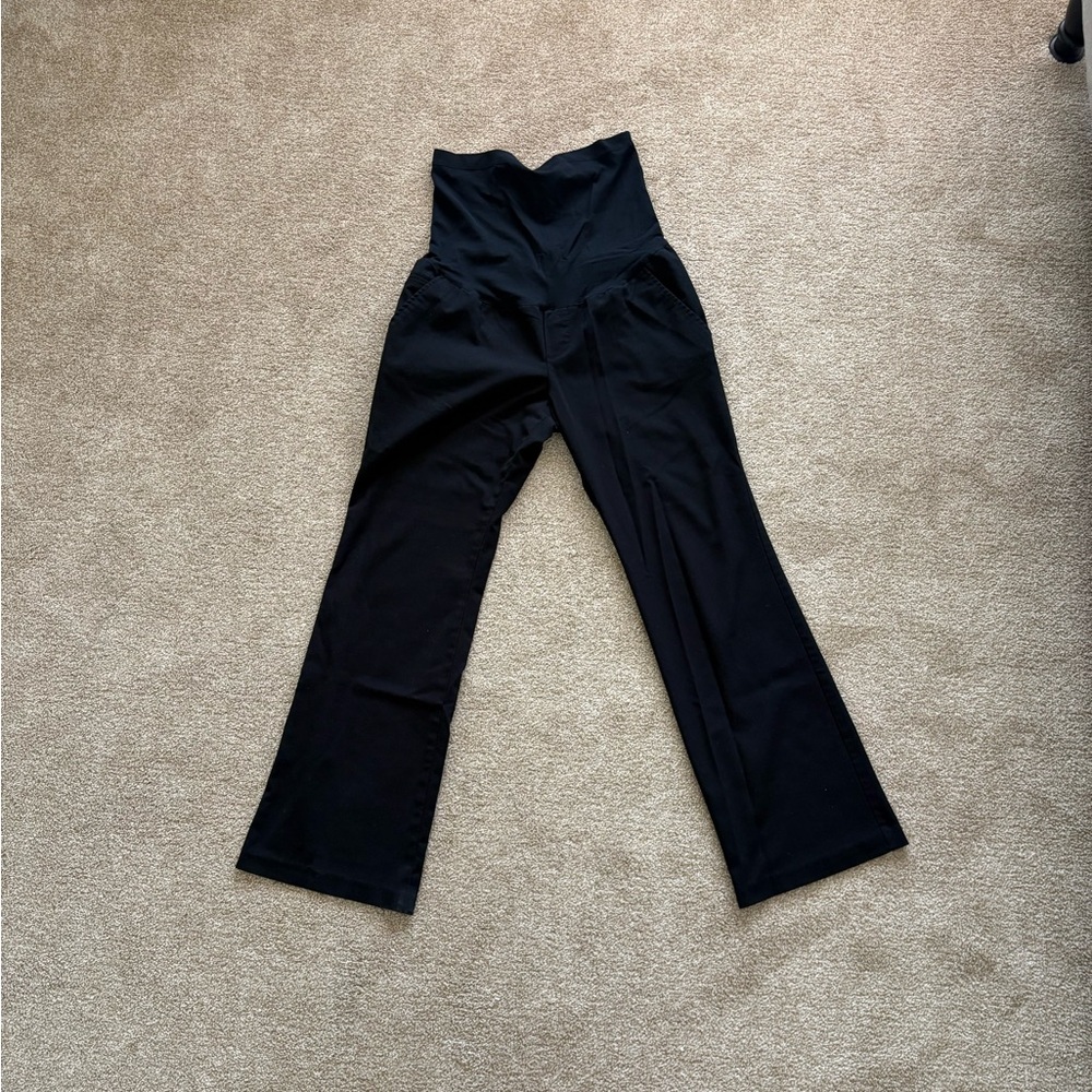 Liz Lange Maternity Full Panel Black Pants